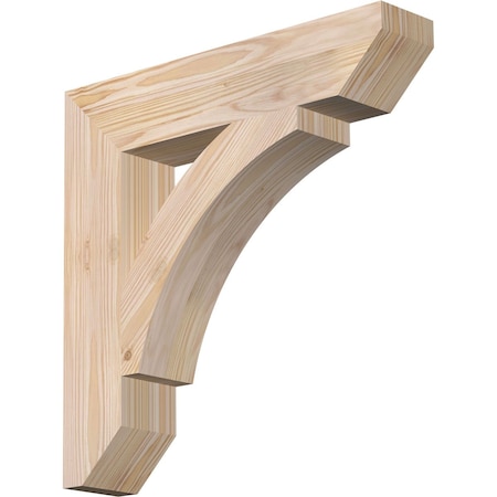 Ekena Millwork Thorton Slat Smooth Bracket, Douglas Fir, 3 1/2"W x 18"D x 18"H BKT04X18X18THR06SDF